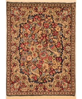 Small Area Rugs Hand Knotted Persian Wool Kerman 1 9 x 2 5
