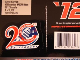 2012 Kevin Harvick 29 Budweiser NASCAR Unites Impala 1 24