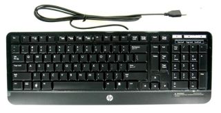 HP Compaq Slim Ergonomic Multimedia 104 Key USB Keyboard KU0841 New