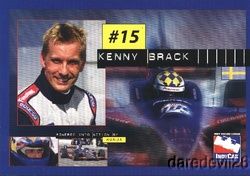 2003 Kenny Brack IRL Fan Guide Honda Dallara Indy Car Postcard