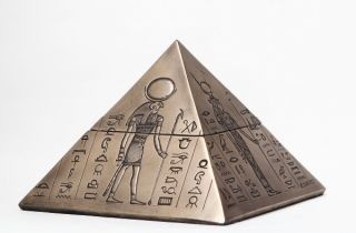 Pyramid Egyptian Jewelry Trinket Box Egypt Collectible