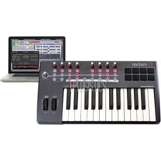 Novation Nocturn 25 Key MIDI Keyboard Controller Plug in Sequencer New