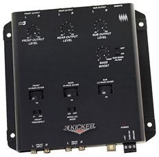 Kicker 03KX3 3 Way Active Car Audio Electronic Crossover w Remote Bass
