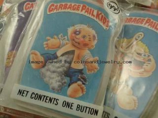 Inv 2485 Garbage Pail Kids Collectible Buttons 3 Complete Sets Lot of