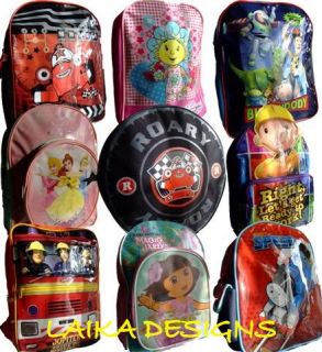 Kids Boys Girls Cartoon Rucksack Backpack School Bag