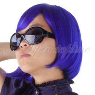 Punk Bob Short Straight Hair Wig Cosplay Party Costume