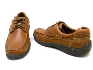 Sperry Top Sider Mens Frisco 3 Eye Casual Shoes Tan Size 7M New