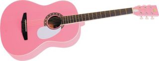 Rogue Starter Acoustic Guitar 3 4 Size Kids Pink