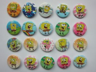 Spongebob Button Pin Badge Kids Party Bag Fillers Toys Collect