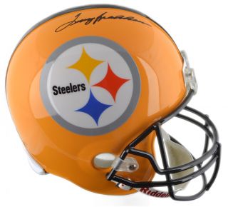 Terry Bradshaw Autographed Throwback Pittsburgh Steelers Helmet   JSA