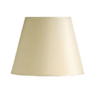 New 16 in Wide Barrel Shaped Lamp Shade Cream Faux Silk Fabric Laura