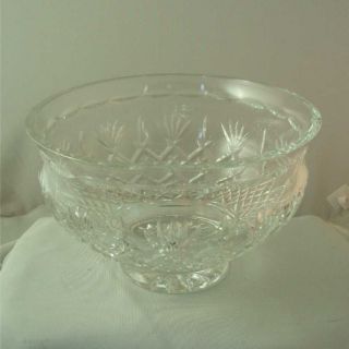Very Large Waterford Killarney Footed Bowl Mint IOB
