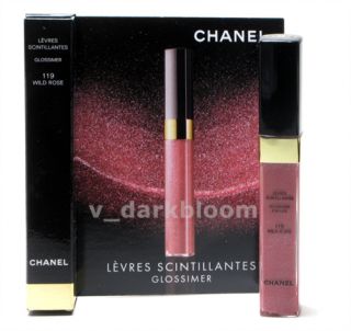 1 X 119 Wild Rose CHANEL LEVRES SCINTLLANTES Glossimer Lip Gloss for sale  online