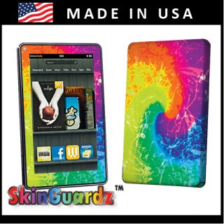 Tie Dye Vinyl Case Decal Skin to Cover  Kindle Fire eBook Tablet
