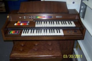 Kimball Organ Piano Swinger 300 with Bench Good Cond