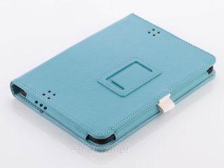 For Kindle Fire HD 7 Case PU Leather Stand Magnetic L Blue Cover