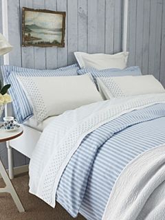 Sanderson Tiger stripe bed linen in blue   