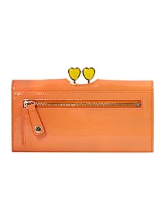 Ted Baker Large orange hearts flapover purse   