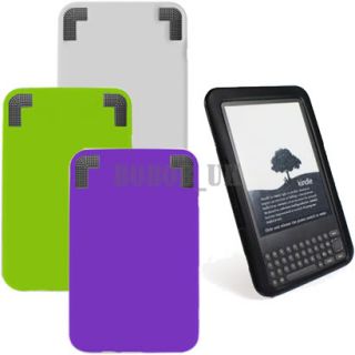 Silicone Soft Case Cover Skin for  Kindle 3 3G 4 Colours