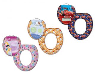 Disney Character Baby Kids Padded Toilet Potty Training Seat Cars