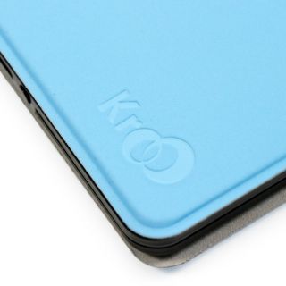  Kindle Fire Keyboard eReader Tablet Blue Leather Case Cover