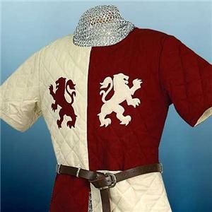 MEDIEVAL KNIGHT King Richard The LIONHEART Padded and Quilted GAMBESON