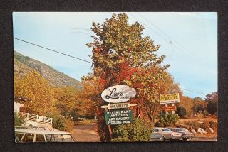 1960s Laws Oak Glen Motel Restaurant Signs Old Cars Hot Apple Pie