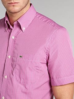 Lacoste Short sleeved fine striped shirt Lilac   