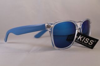 Kiss Brand Mirror Lens Wayfarer Sunglasses Total Rave Party Hot