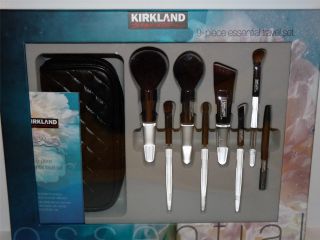 NIB Kirkland Signature 9 Piece Essential Travel Professional Cosmetic