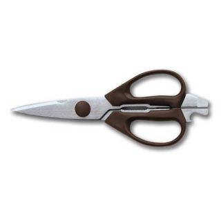 Cutlery Stainless Kitchen Shears Brown New ~ Deluxe Gardening Scissors