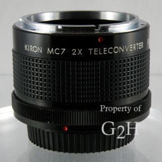 Kiron MC7 2X Teleconverter for C FD Canon Clean VG Condition