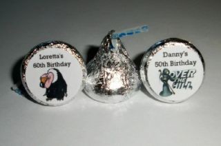 216 Over The Hill Birthday Party Favors Hershey Kiss Labels