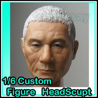 Headplay Head Sculpt Beat Takeshi Kitano Silver Hair Ver Toys