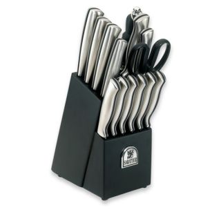 Sabatier Stamped 15 PC Kitchen Knife Block Cutlery Set