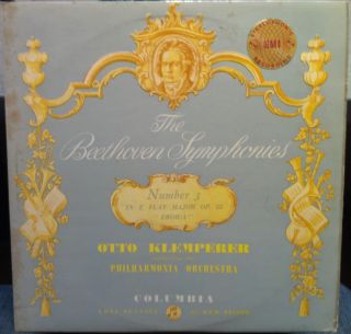 Klemperer Beethoven 3 Eroica LP VG Sax 2364 Vinyl 1961 Record