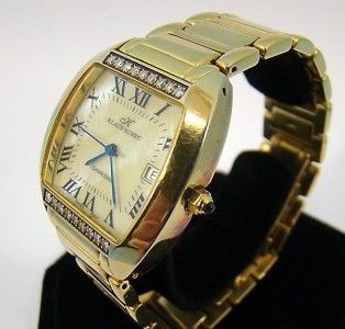 Klaus Kobec Charisma Diamond Wrist Watch KKG 1928 D 5 Micron GP SS