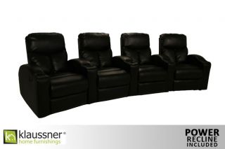 Klaussner 7 Seats Home Theater Seating Chairs Power