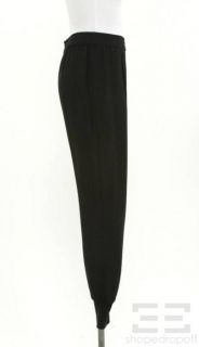 Stella McCartney Black Pleated Knit Pants Size 40