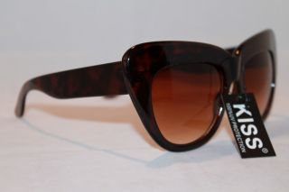 Huge Kiss Cateye Sunglasses So A Ford Able Extra Large Brown or Black