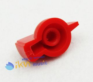 Red Big Amplifier Knobs, Chicken Head Shape, Guitar Bass Plastic Knobs