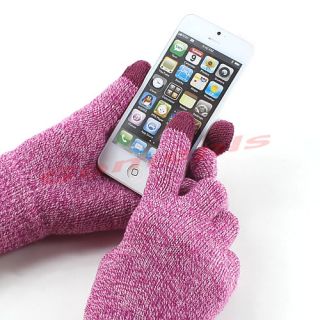 Stretch Touch Screen Warm Knit Gloves For Apple iPhone iPod Smartphone