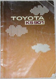 Toyota KS 901 Punch Card Knitting Machine w KR 501 Ribber Plus Lace