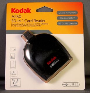 Kodak 83037 A250 50 in 1 PC Mac OS Universal Card Reader Writer for