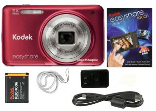Kodak EasyShare M5350 16 0 MP Digital Camera 2 7 LCD 720P HD Zoom Red
