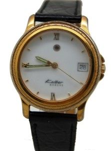 Kolber Geneve Vintage 25 Jewels Mens Automatic Swiss Made Date Gold