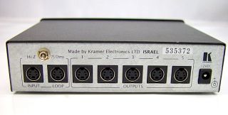 Kramer Electronics 50SN 5 Port Super Video Distributor s Video 50 SN