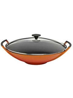 Le Creuset 36cm wok with lid   