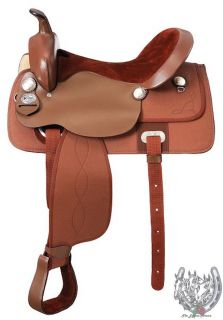 20 Krypton Synthetic Leather Western Saddle Black or Brown