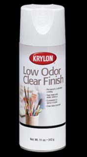 Krylon 7110 Low Odor Clear Gloss Finish Spray Paint Can